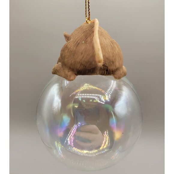 Charming Tails Mackenzie Blowing Bubble Christmas Ornament Retired 87/191 Signed - Picture 4 of 8